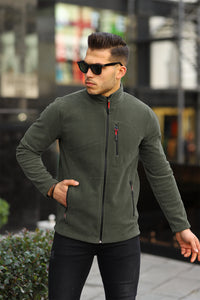 Erkek Softshell Polar Standart Tam Fermuarlı 3 Cepli Erkek Polar Hırka
