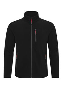 Siyah Erkek Polar Soğuya Dayanıklı Standart-fit 3 Cepli Tüylenme Yapmayan Erkek Polar Hırka