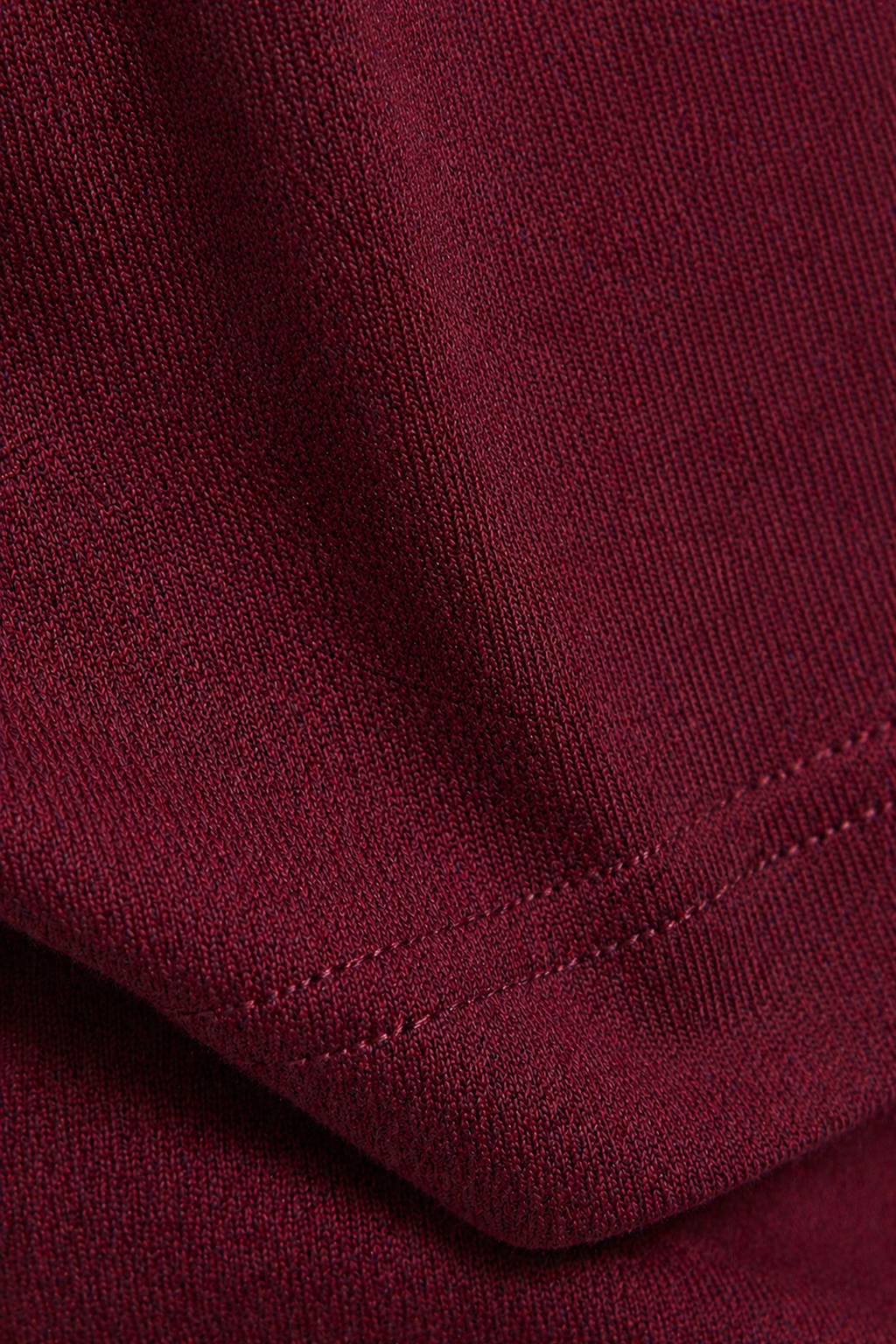 Bordo Erkek Tişört Standart-fit Bisiklet Yaka Düz Erkek Tişört T-shirt