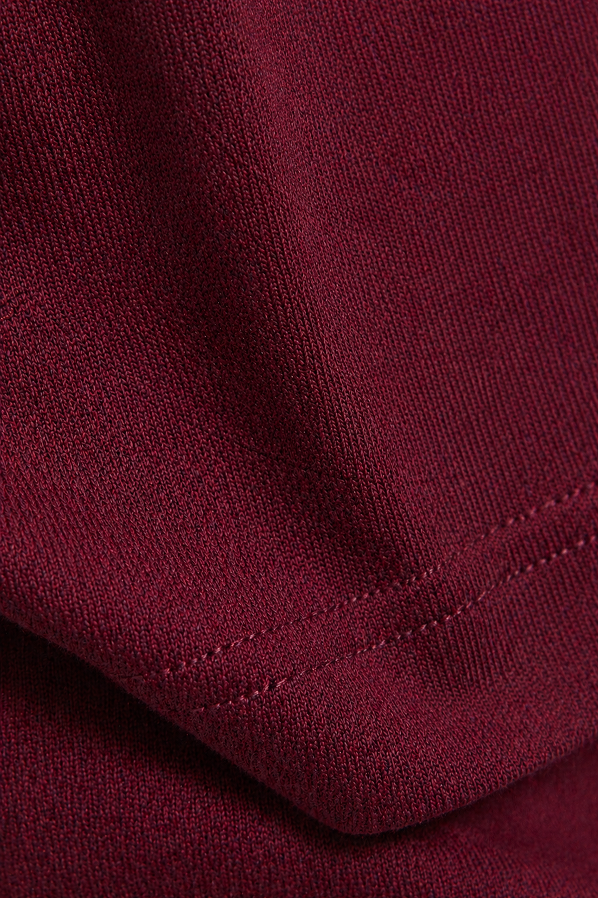Bordo Erkek Tişört Standart-fit Bisiklet Yaka Düz Erkek Tişört T-shirt